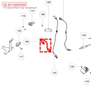 For GWM POER Front Oxygen Sensor and Fengjun 7 3611300XED95