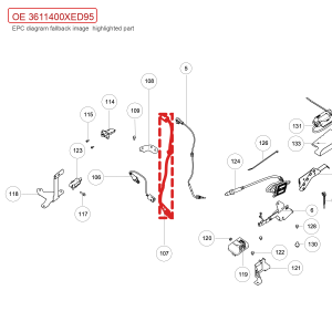 For GWM POER Rear Oxygen Sensor 3611400XED95