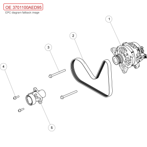 For GWM POER Wingle 7 Alternator Assembly 3701100AED95