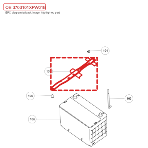 For GWM POER Battery Hold Down Plate 3703101XPW01B