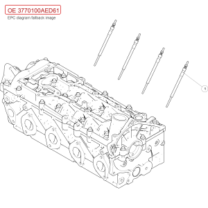 For GWM POER Passenger Pickup Wingle 7 Glow Plug Assembly 3770100AED61