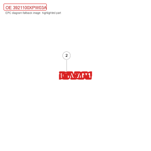 สำหรับ GWM POER Passenger Pickup ตราสัญลักษณ์รุ่น 3921100XPW03A