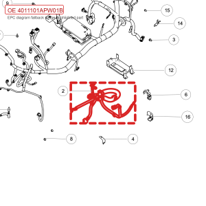 For GWM POER Passenger Pickup Battery Power Supply Wiring Harness Assembly 4011101APW01B