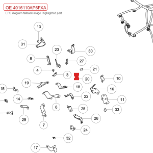 For GWM POER Passenger Pickup Engine Wiring Harness Bracket 4016110AP6FXA