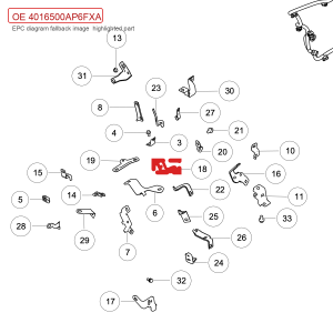 For GWM POER Engine Wiring Harness Bracket 4016500AP6FXA