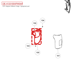 For GWM POER Left Rear Combination Lamp Assembly 4133100XPW04A