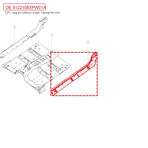 For GWM POER Passenger Pickup Left Threshold Beam Assembly 5122108XPW01A