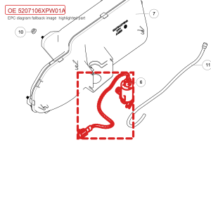 สำหรับ GWM POER ชุดมอเตอร์ปัดน้ำฝนกระจกหน้ารถยนต์ด้านผู้โดยสาร Pickup 5207106XPW01A