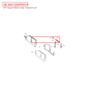 For GWM POER Passenger Pickup Left Upper Side Beam Inner Plate Assembly 5401120XPW01A