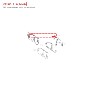 For GWM POER Left A Pillar Upper Inner Panel Assembly 5401213XPW01A