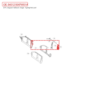 For GWM POER Passenger Pickup Left C Pillar Inner Panel and Reinforcement Plate Assembly 5401218XPW01A