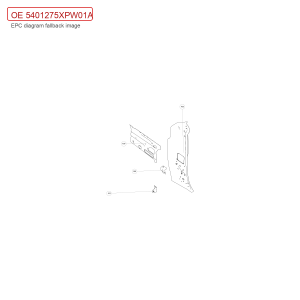For GWM POER Passenger Pickup Right A Pillar Lower Inner Panel Assembly 5401275XPW01A