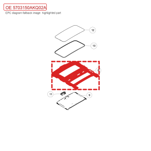 สำหรับ GWM POER Passenger Pickup กรอบซันรูฟ 5703150AKQ02A