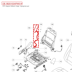For GWM POER Front Right Side Airbag Assembly 5820103XPW01A