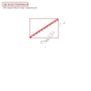 For GWM POER Passenger Pickup Left Front Door Inner Weatherstrip Assembly 6102170XPW01A