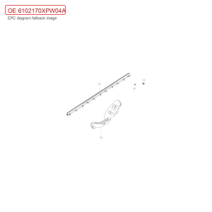 For GWM POER Left Front Door Inner Weatherstrip Assembly 6102170XPW04A