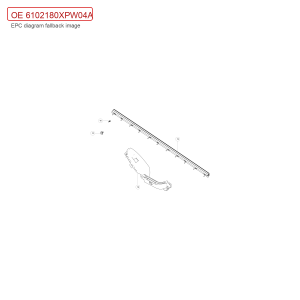 For GWM POER Right Front Door Inner Weatherstrip Assembly 6102180XPW04A