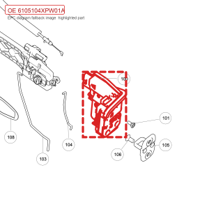 For GWM POER Left Front Door Lock Assembly 6105104XPW01A