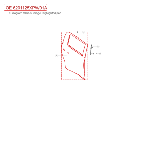 For GWM POER Passenger Pickup Right Rear Door Sheet Metal Assembly 6201125XPW01A