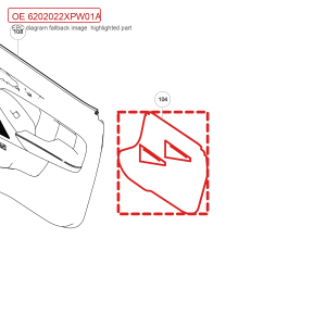 For GWM POER Right Rear Door Waterproof Film 6202022XPW01A