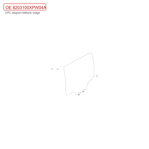 For GWM POER Left Rear Door Glass Assembly 6203100XPW04A