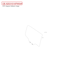 For GWM POER Right Rear Door Glass Assembly 6203101XPW04A