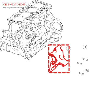 For GWM POER Wingle 7 Engine System Compressor Bracket 8103201XED95