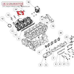 For GWM POER Double Ended Stud Passenger Pickup Engine System Q129U0830TFDE