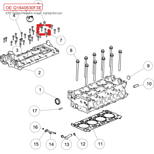 For GWM POER Hexagon Flange Bolt Q1840630F3E