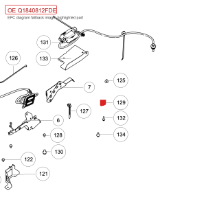 For GWM POER Hexagon Flange Bolt Wingle 5 Q1840812FDE