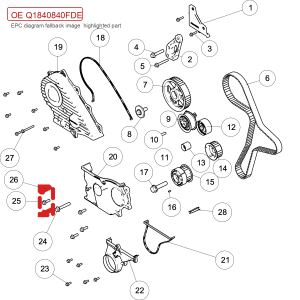 For GWM POER Hexagon Flange Bolt and Tank Q1840840FDE