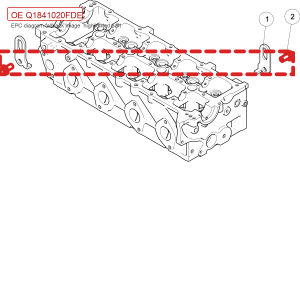 For GWM POER Hexagon Flange Bolt Q1841020FDE