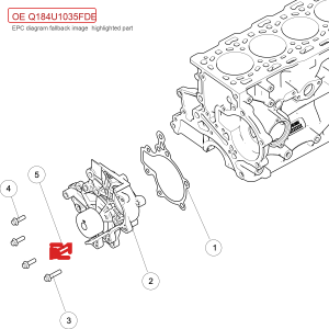 For GWM POER Hexagon Flange Bolt Q184U1035FDE