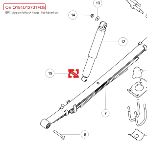 For GWM POER Hexagon Flange Bolt Q184U1270TFDE