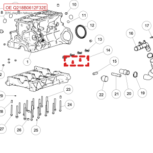 For GWM POER Hexagon Socket Head Cap Screw Tank Q218B0612F32E
