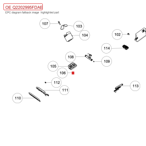 For GWM POER Cross Recessed Pan Head Self Tapping Screw and Flat Washer Assembly Q2202995FDAE