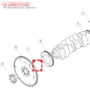 For GWM POER Torx Countersunk Screw Engine System Q2580612TF32SE