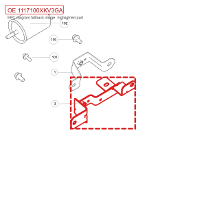 Suporte para filtro de combustível para GWM Tank 500 – 1117100XKV3GA