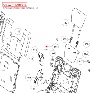 For GWM Tank 500 Seat System Cross Recessed Pan Head Tapping Screw Q2714295F31E