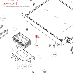 Parafuso auto-roscante com flange hexagonal para GWM Tank 700, código 09140284