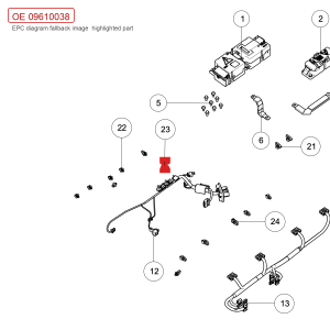 Para GWM Tank 700 Hi4-T: Conjunto de clipe plástico e abraçadeira 09610038