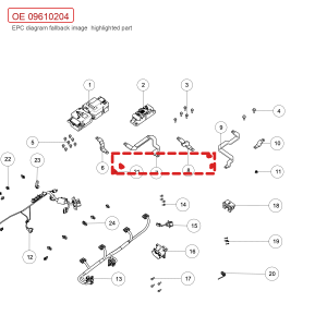 Para GWM Tank 700 Hi4-T: Conjunto de clipe plástico e abraçadeira 09610204