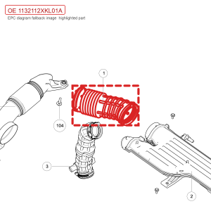 Para GWM Tank 700 Hi4-T: Tubo de Saída do Filtro de Ar 1132112XKL01A