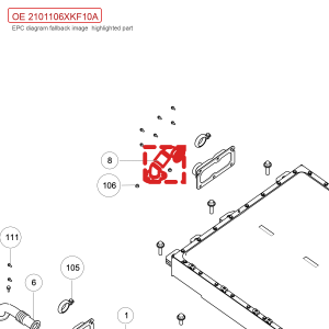لأنبوب تهوية بطارية GWM Tank 700 Hi4 T رقم 2101106XKF10A