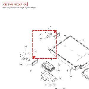 Braçadeira de escape para GWM Tank 700 Hi4-T, código 2101107XKF10A