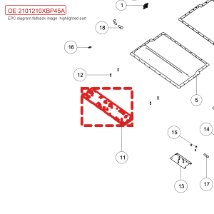 Suporte para Sistema de Gerenciamento de Bateria para GWM Tank 700 Hi4-T, código 2101210XBP45A