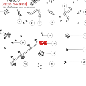 Conjunto de chicotes elétricos de alta tensão para GWM Tank 700 Hi4-T – Código 2101504XBP45B