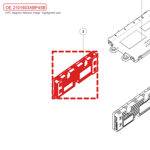 Para GWM Tank 700 - Placa de Controle Secundária 2101603XBP45B