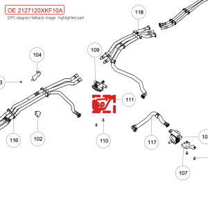 สำหรับ GWM Tank 700 Hi4 T ชุดขายึดวาล์วสามทาง 2127120XKF10A