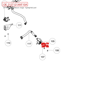 สำหรับ GWM Tank 700 Hi4 T ชุดขายึดตัวแลกเปลี่ยนความร้อนน้ำ 2127121XKF10A